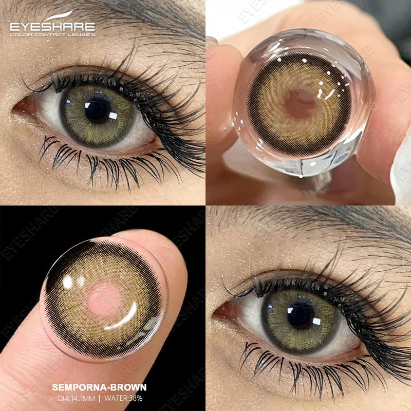 EYESHARE 1 Pair Color Contact Lenses for Eyes Cosmetic High Quality Blue Lenses Green Contact Fashion Cosmetic Eye Contacts