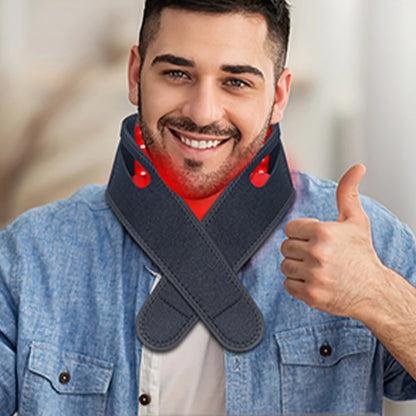 660nm Red Light Infrared 850NM Fabric Chin Neck Home Use Neck Heating Belt Lifting Firming Skin Neck Pain Relief Wrap Skin Care