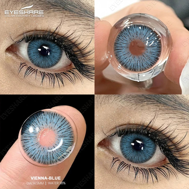 EYESHARE 1 Pair Color Contact Lenses for Eyes Cosmetic High Quality Blue Lenses Green Contact Fashion Cosmetic Eye Contacts