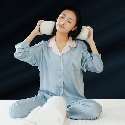 Cervical Neck Roll Memory Foam Pillow