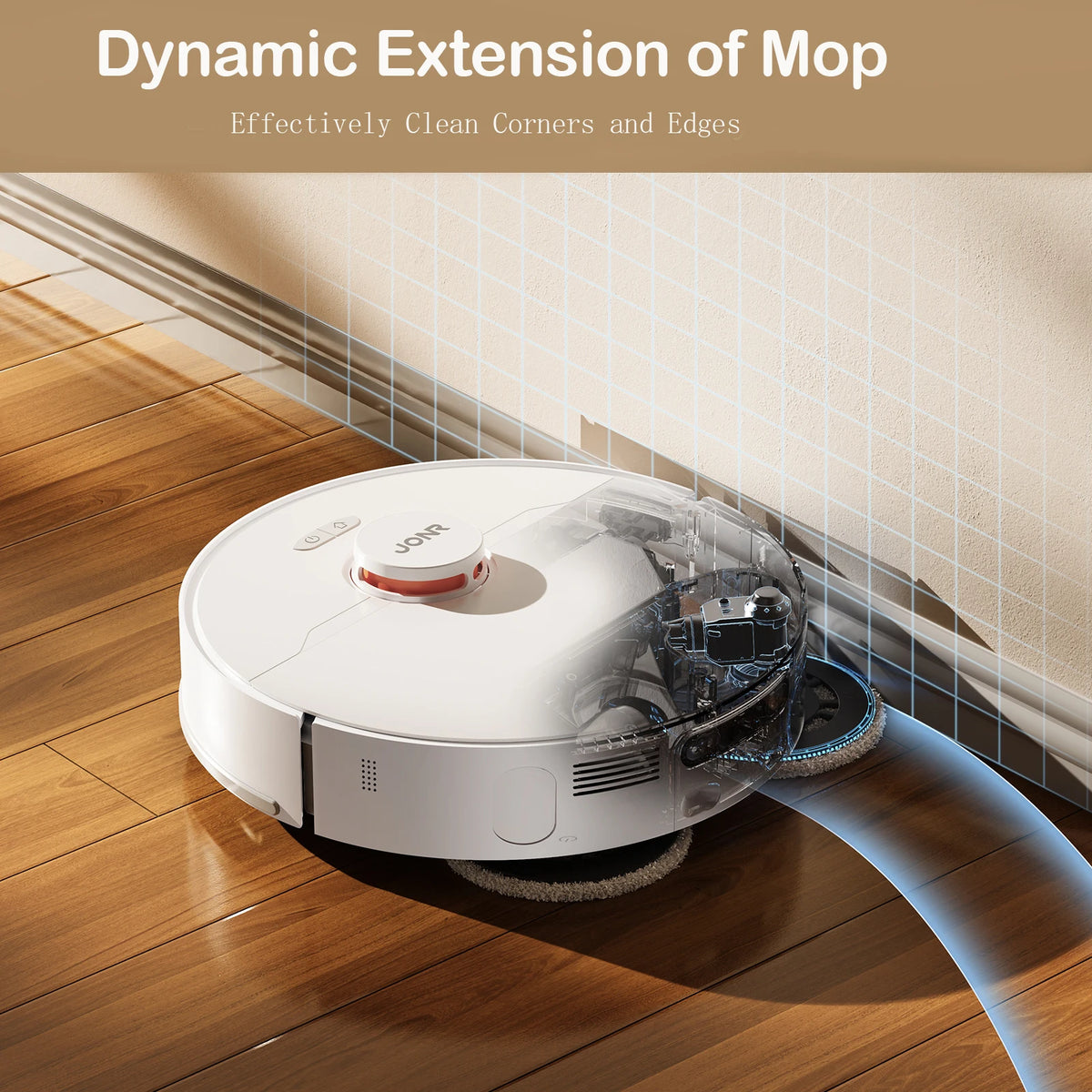 JONR P20 pro Robot Vacuum International Edition Mopping Vacuuming Drying Wipes Automatic Cleaning Dust Collecting Drainage Water