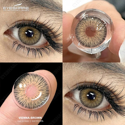 EYESHARE 1 Pair Color Contact Lenses for Eyes Cosmetic High Quality Blue Lenses Green Contact Fashion Cosmetic Eye Contacts