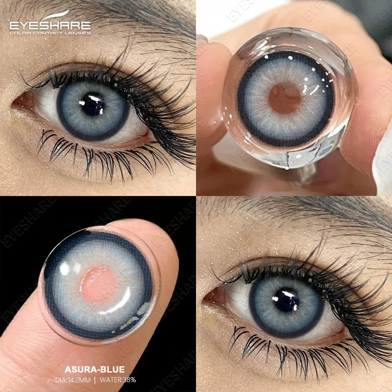 EYESHARE 1 Pair Color Contact Lenses for Eyes Cosmetic High Quality Blue Lenses Green Contact Fashion Cosmetic Eye Contacts