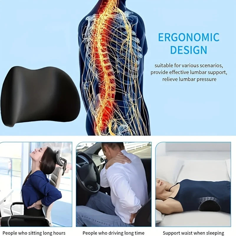 WaistNarp™️ Angled Memory Foam Waist &amp; Seat Cushion