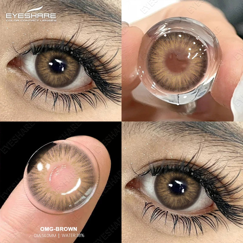 EYESHARE 1 Pair Color Contact Lenses for Eyes Cosmetic High Quality Blue Lenses Green Contact Fashion Cosmetic Eye Contacts