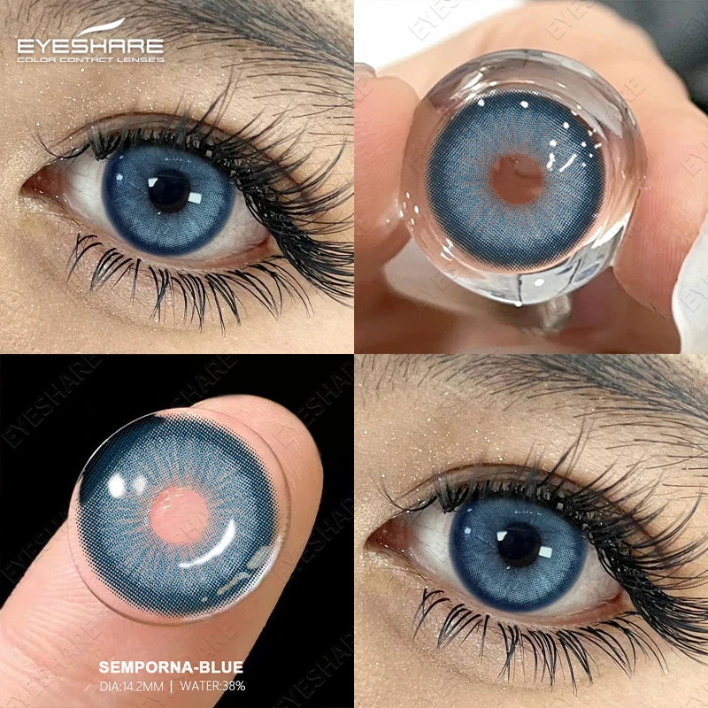 EYESHARE 1 Pair Color Contact Lenses for Eyes Cosmetic High Quality Blue Lenses Green Contact Fashion Cosmetic Eye Contacts